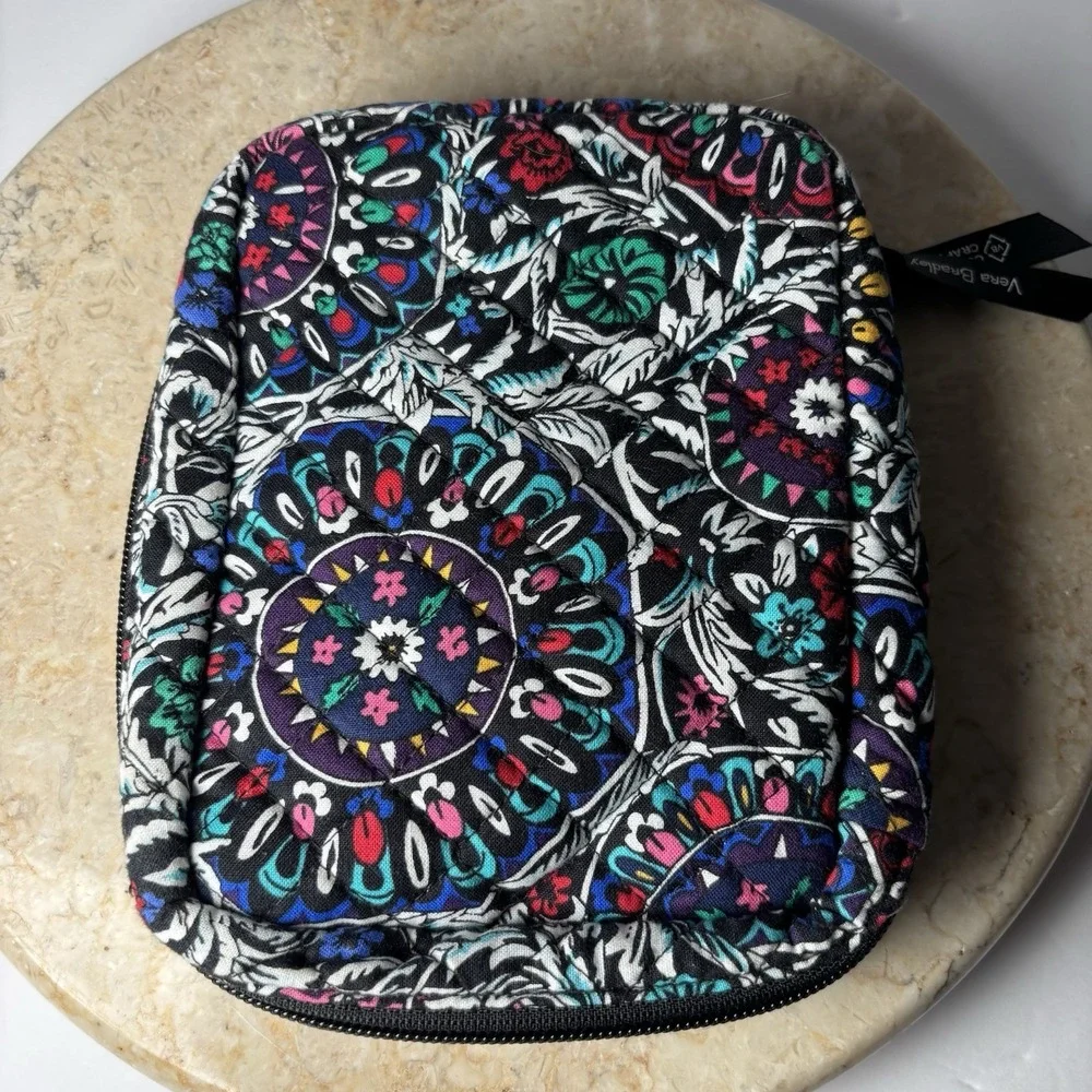 Vera Bradley Zip Around Jewelry Folio Stained Glass Medallion EUC VB‎ - Picture 5 of 10